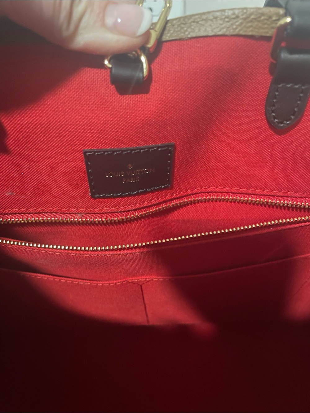 Louis Vuitton Monogram Canvas Tote with Black Straps - Picture 10 of 12